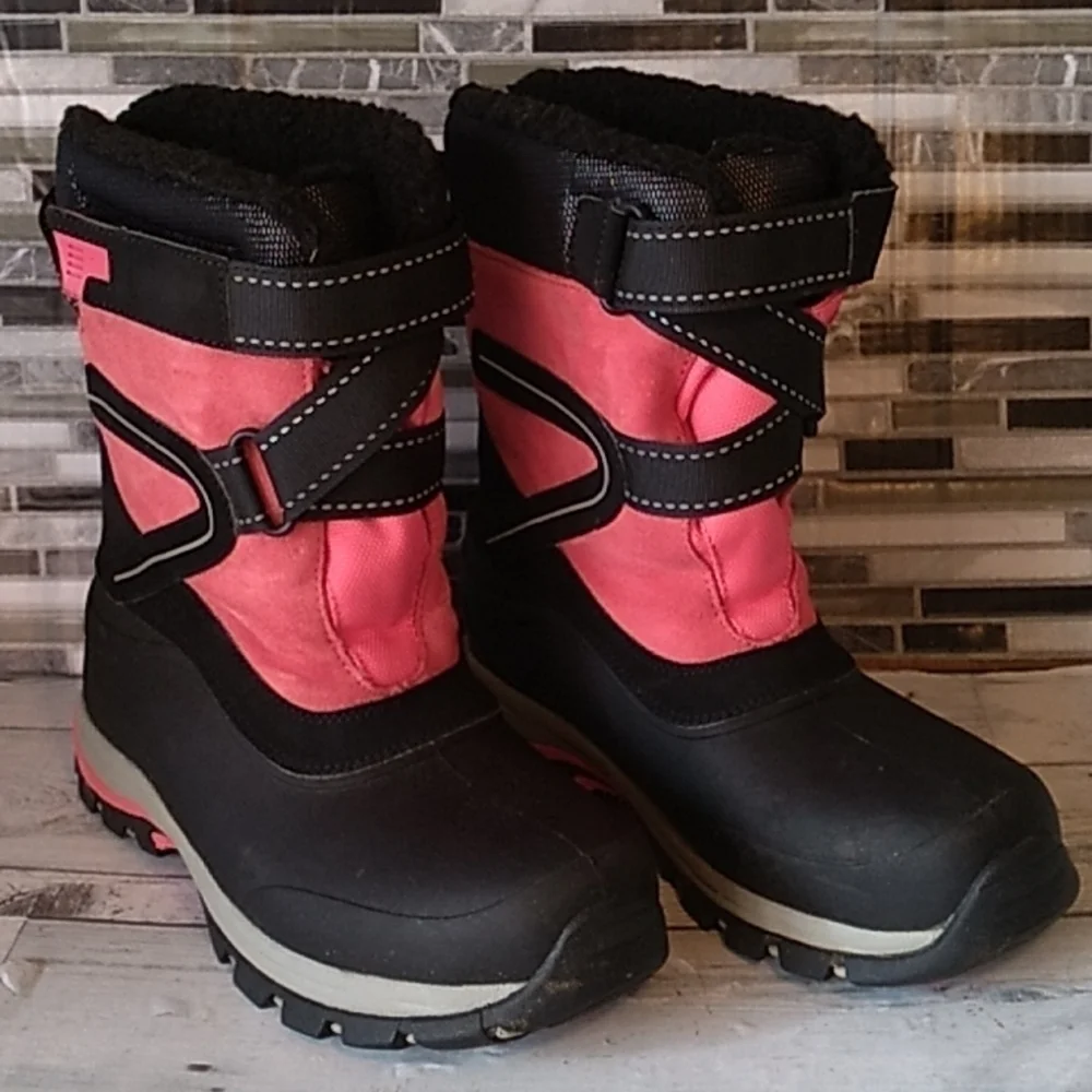 Lands End YTH snow tech boots 5 blossom pink 💗